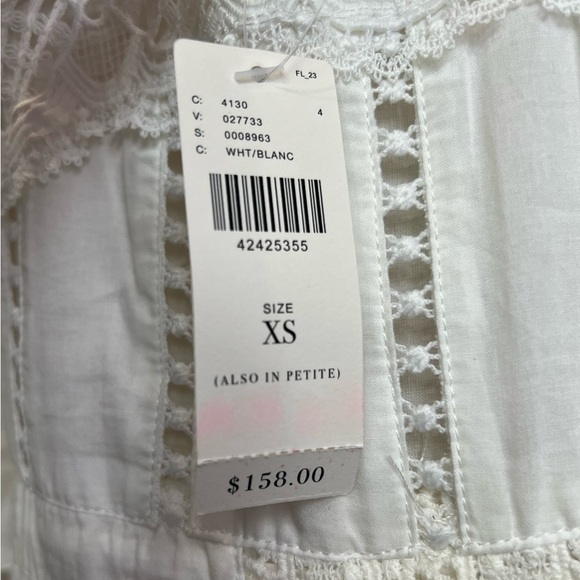 NWT Eri + Ali By Anthropologie White Lace Dress - Picture 5 of 6
